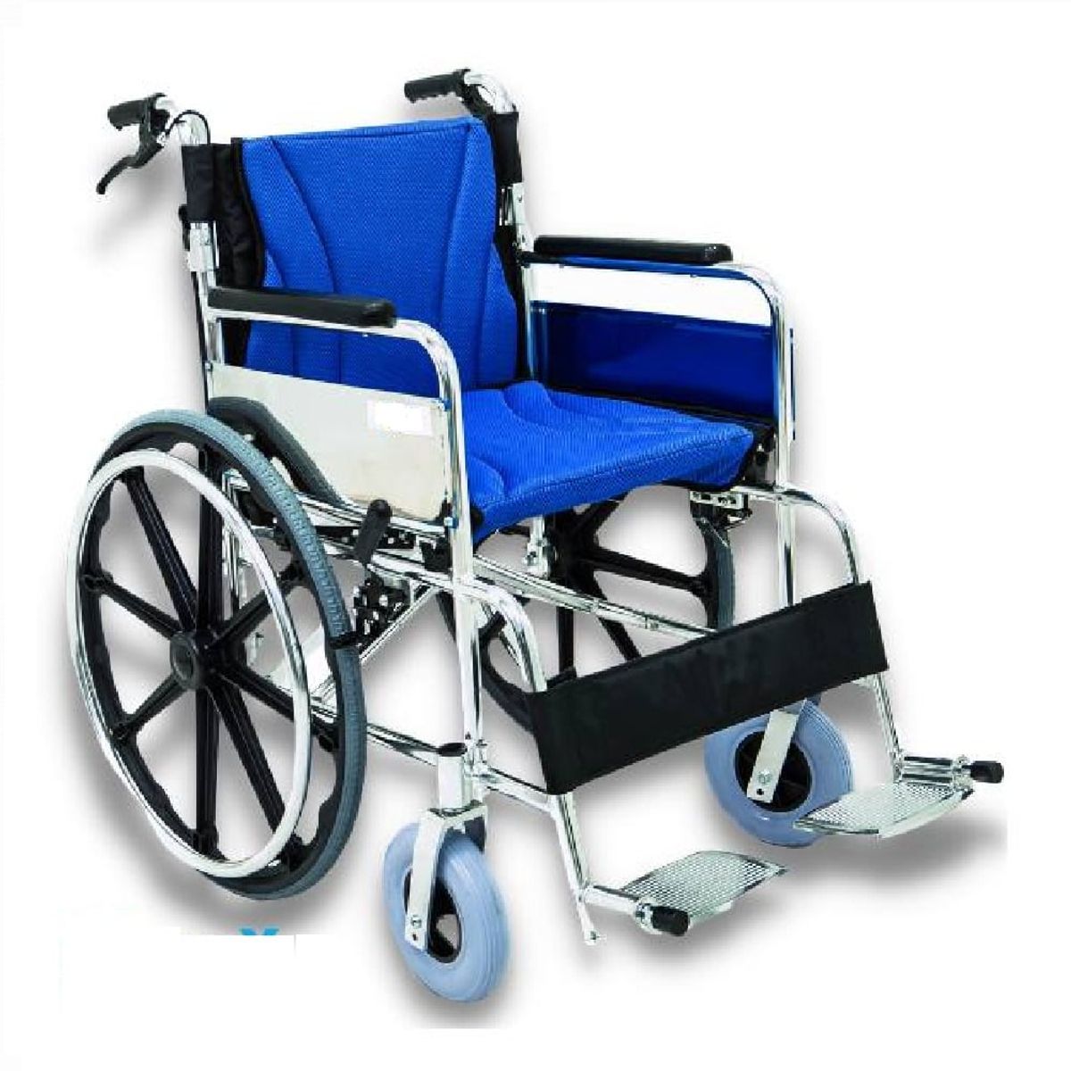 GENERICO - Silla de Ruedas Estándar Acolchada con Frenos