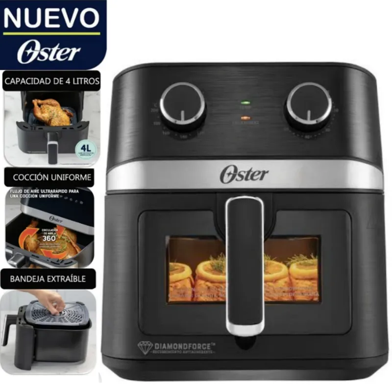OSTER - Freidora de Aire Manual CKSTAF401MDF Oster de 4LT NEGRO