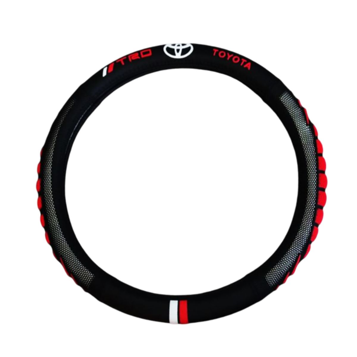 GENERICO - Forro De Timon TRD Antitranspirante Rojo Universal