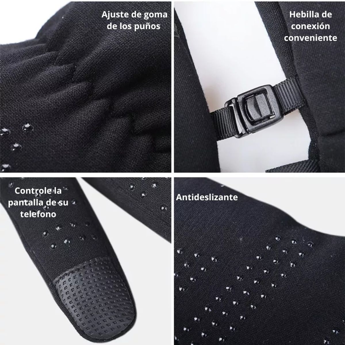 AONIJIE - Guantes Deportivos Térmicos AONIJIE Doble Cubierta Touch