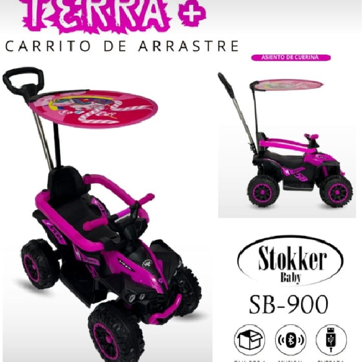 Correpasillo Terra con USB, Bluetooth Sonido  - ROSADO, marca Stokker Baby - Foto Principal