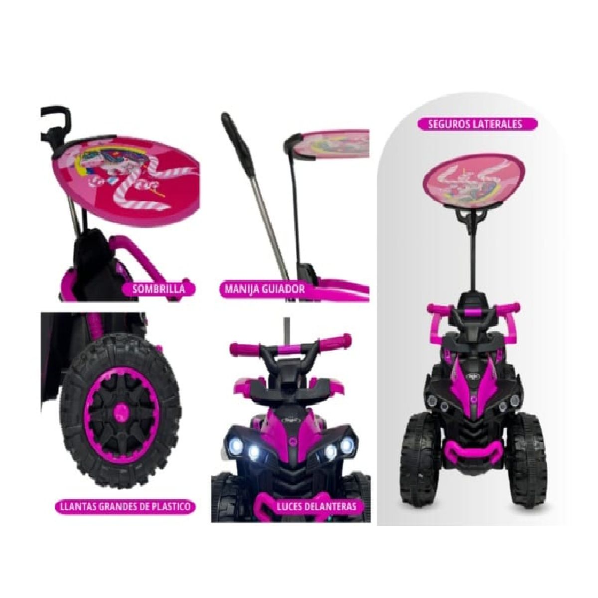 Correpasillo Terra con USB, Bluetooth Sonido  - ROSADO, marca Stokker Baby - Foto 2