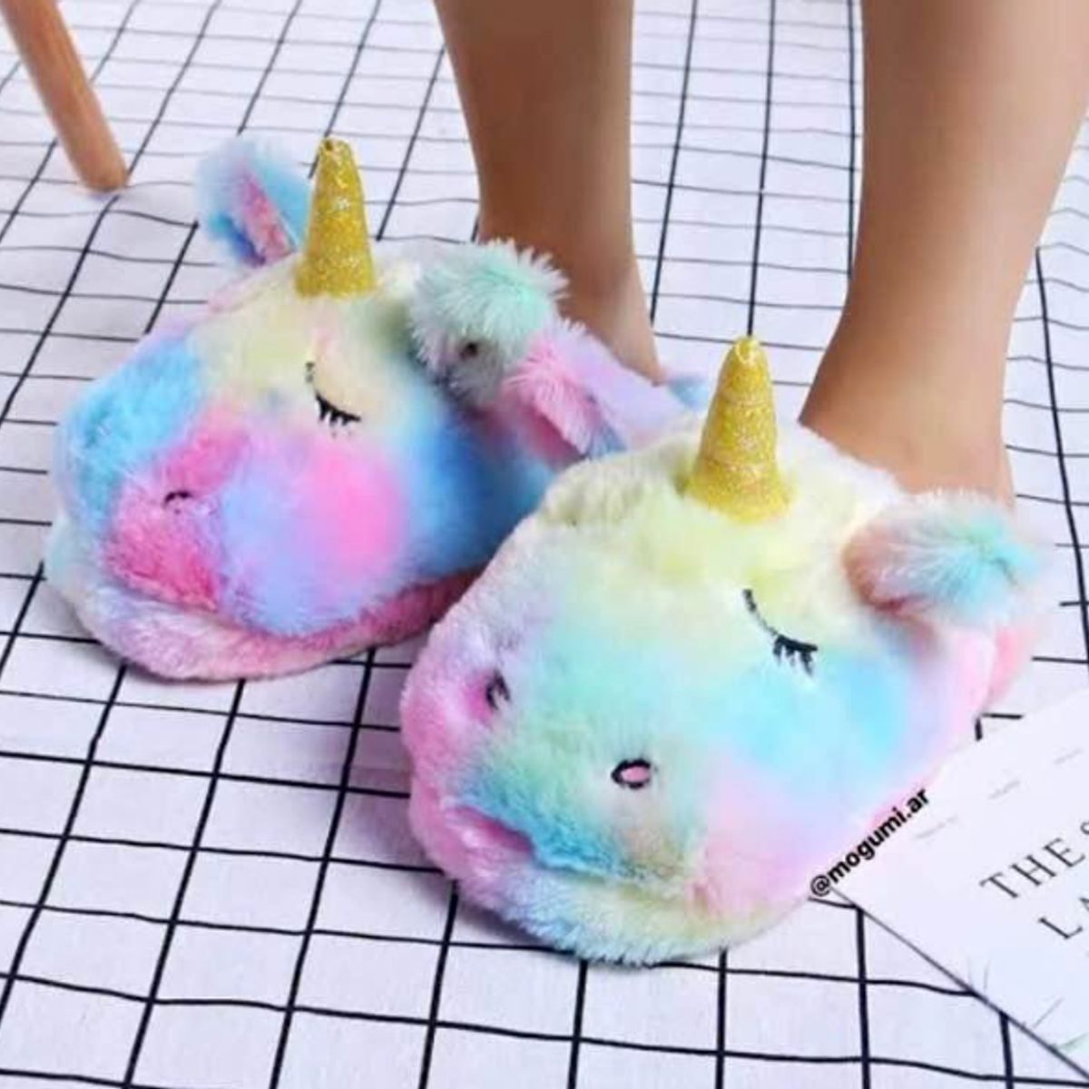 GENERICO - Pantuflas Unicornio Multicolor