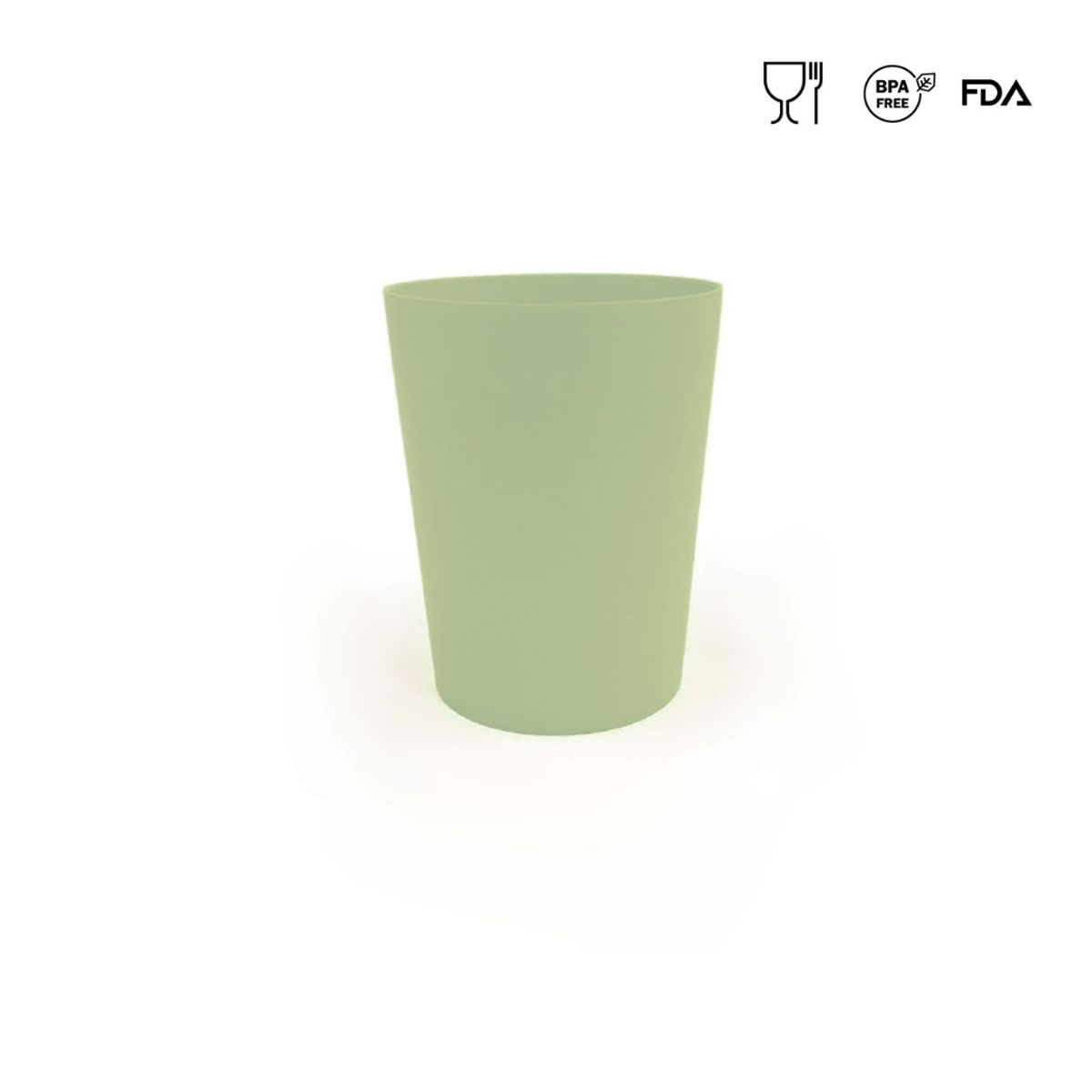 GENERICO - VASO  BOCA  ANCHA  VERDE OLIVO - VERSATINO