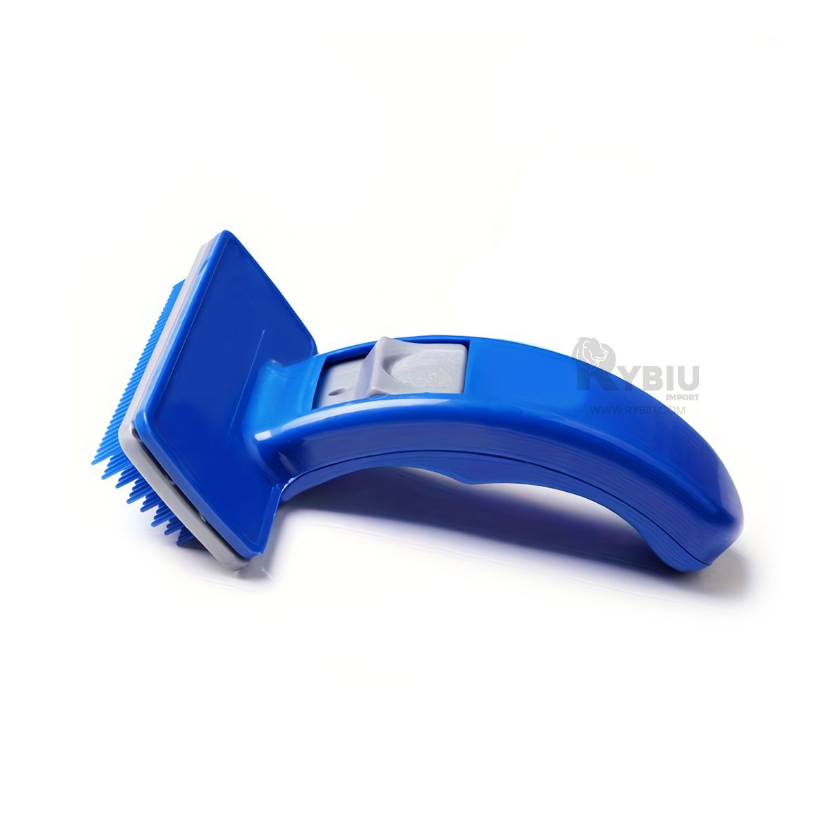 RYBIU IMPORT - Cepillo Canino de Autolimpieza en Azul Y+Regalo Stickers
