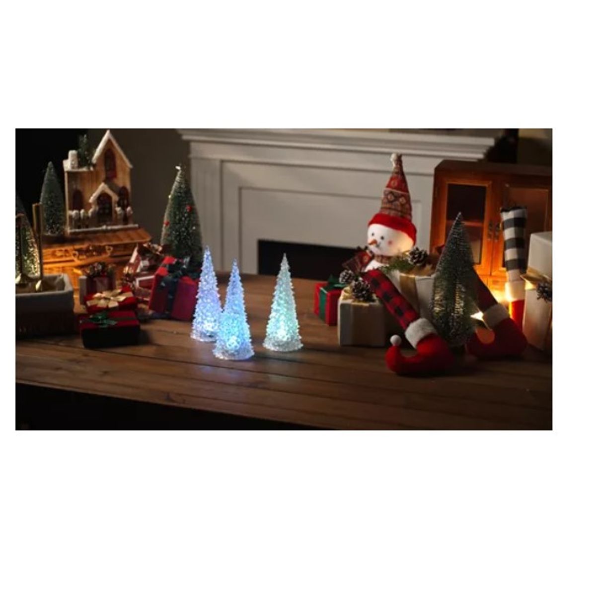 GENERICO - Mini Árbol De Navidad Con Luces Led