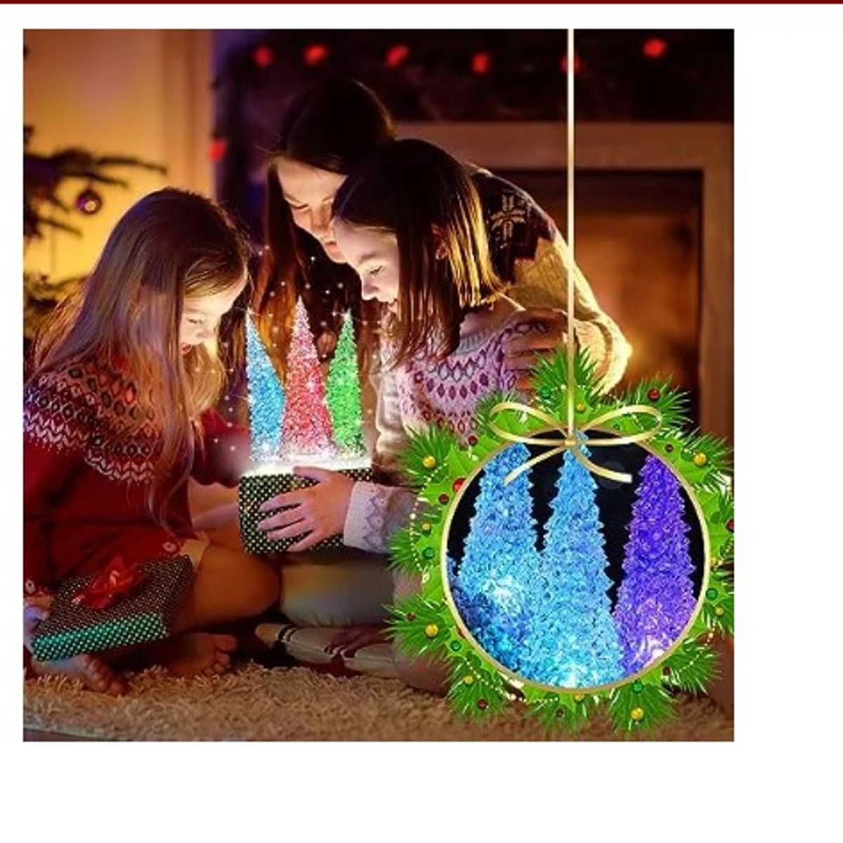 GENERICO - Mini Árbol De Navidad Con Luces Led