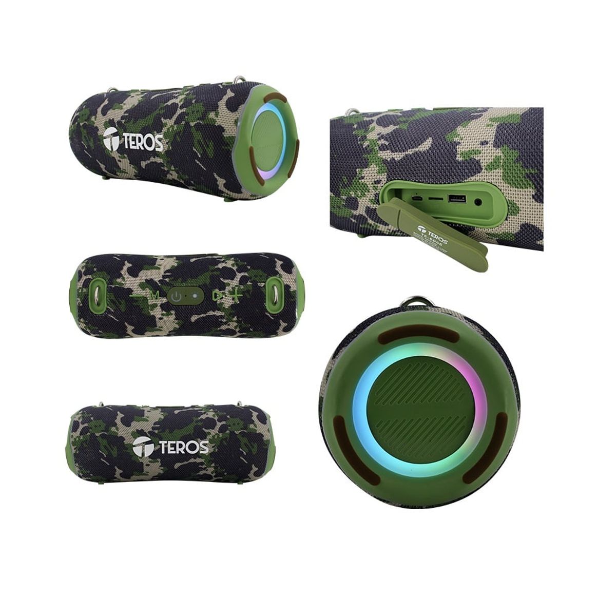 TEROS - PARLANTE TEROS TE-6046G COLOR VERDE MILITAR CAMUFLADO 40 WATTS