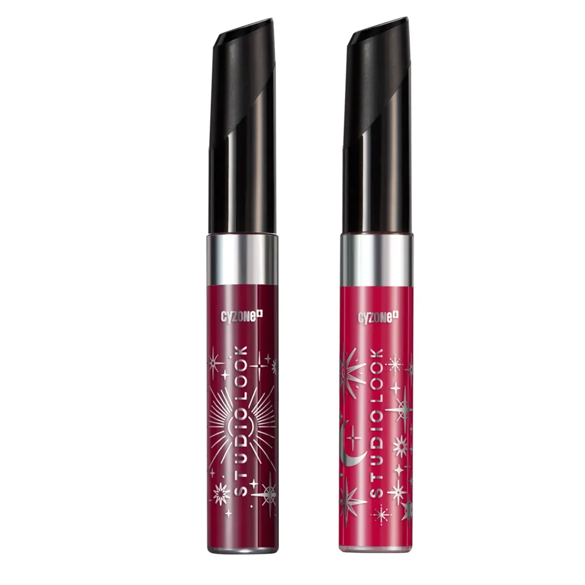 CYZONE - Set Labial Líquido Mate Studio Look - Deep Red y Sangría