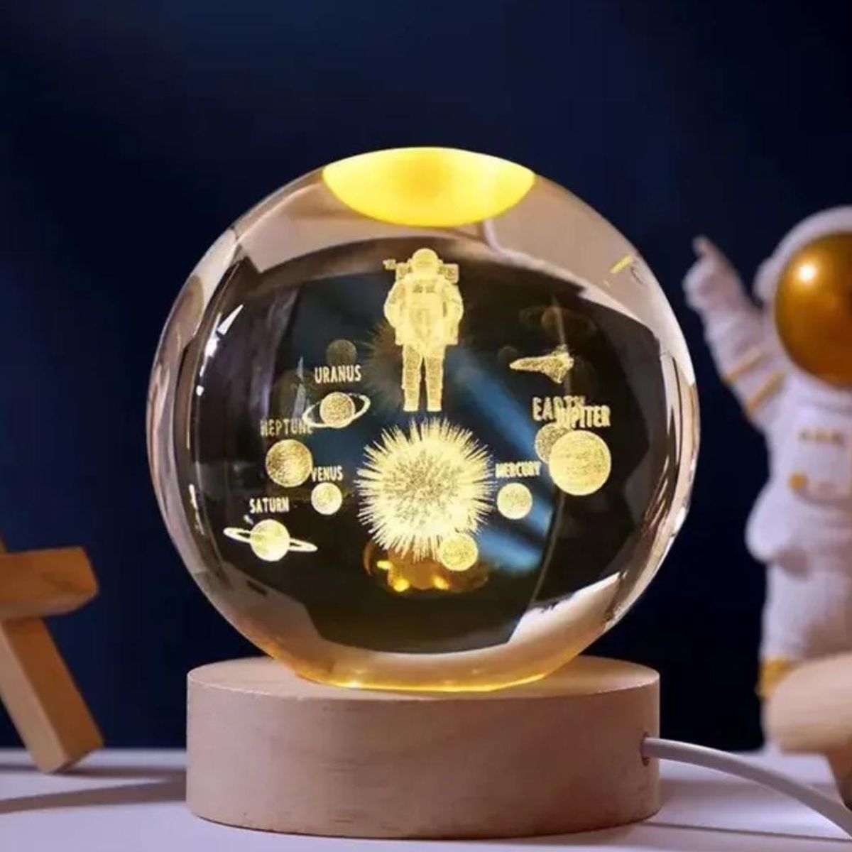 GENERICO - ESFERA DE CRISTAL CON LUZ