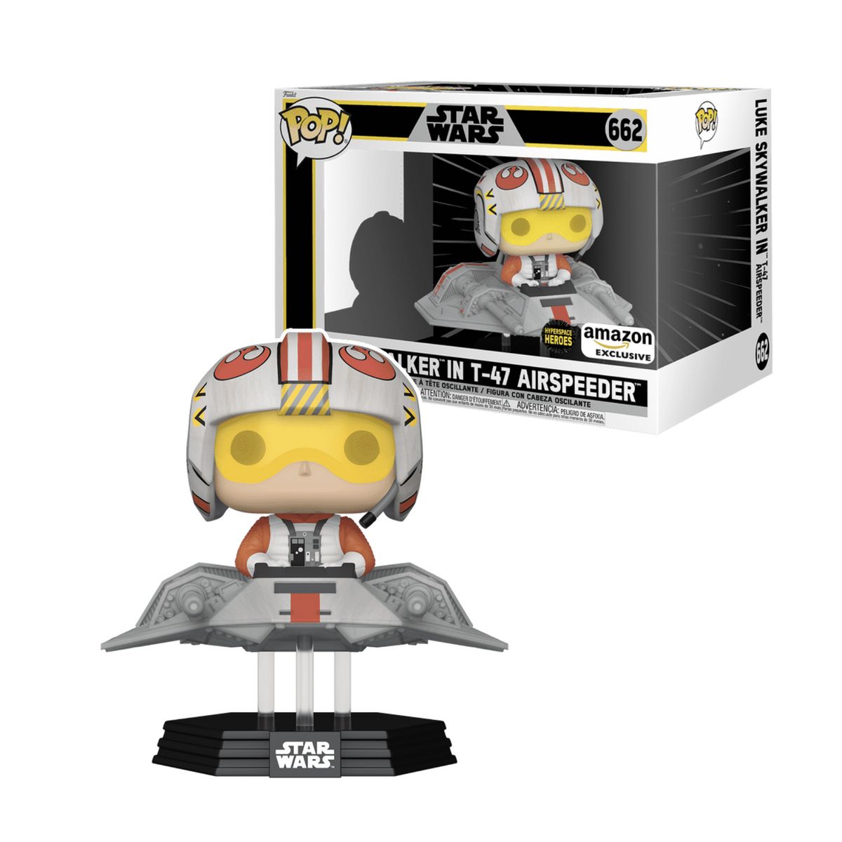 FUNKO - Luke Skywalker Airspeeder Funko Pop 662 Star Wars Ex
