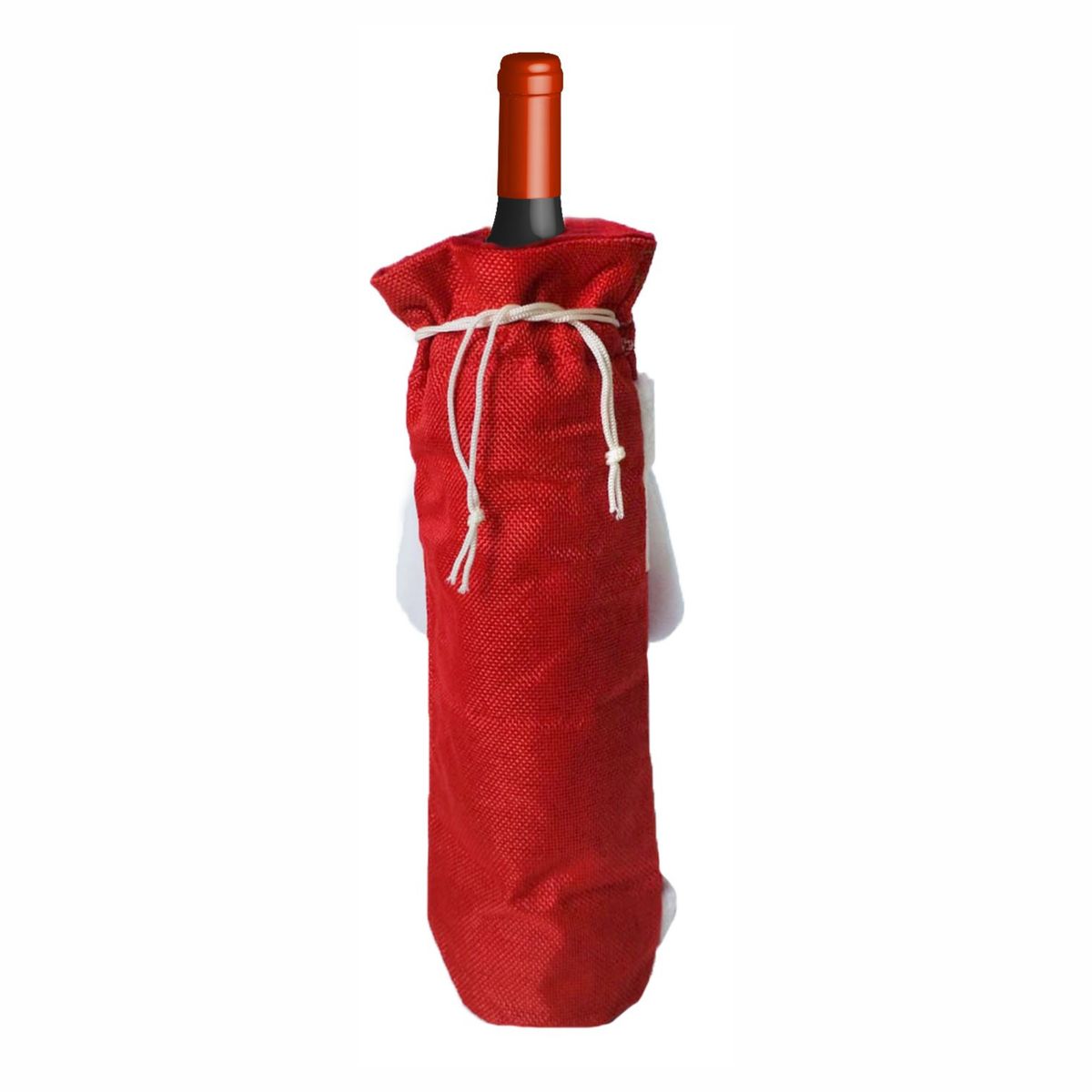 GENERICO - FUNDA NAVIDEÑA PARA BOTELLA DE VINO - PAPA NOEL