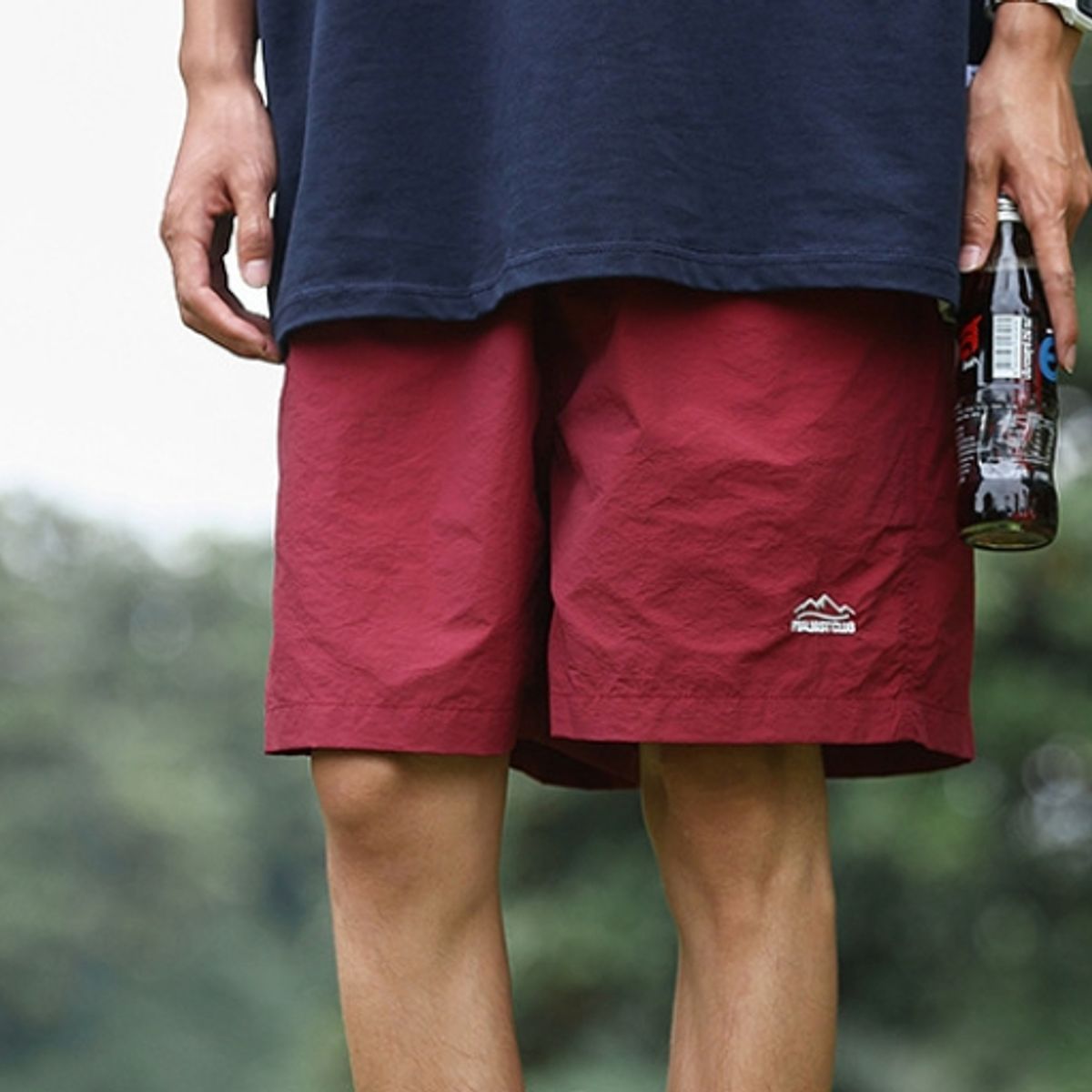 BLWOENS - Shorts Hombre - Rojo