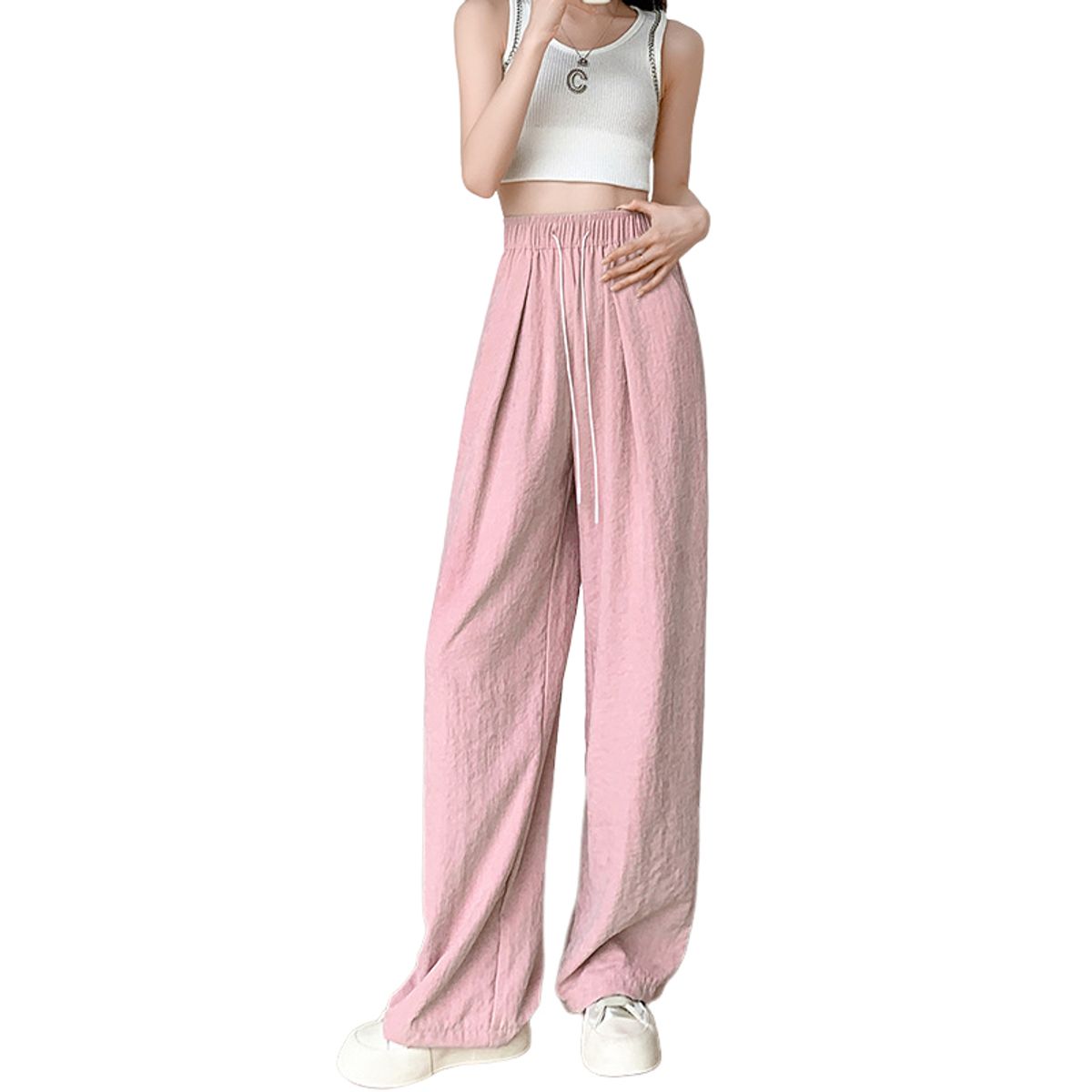 BLWOENS - Pantalones Mujer - Rosa