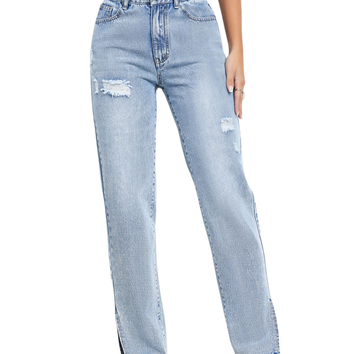 BLWOENS - Jeans sueltos Mujer - Azul