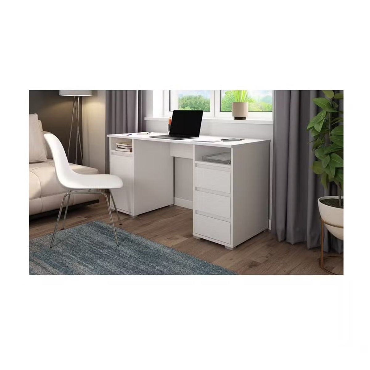 GENERICO - Escritorio Moderno Belén Blanco R&R MUEBLES