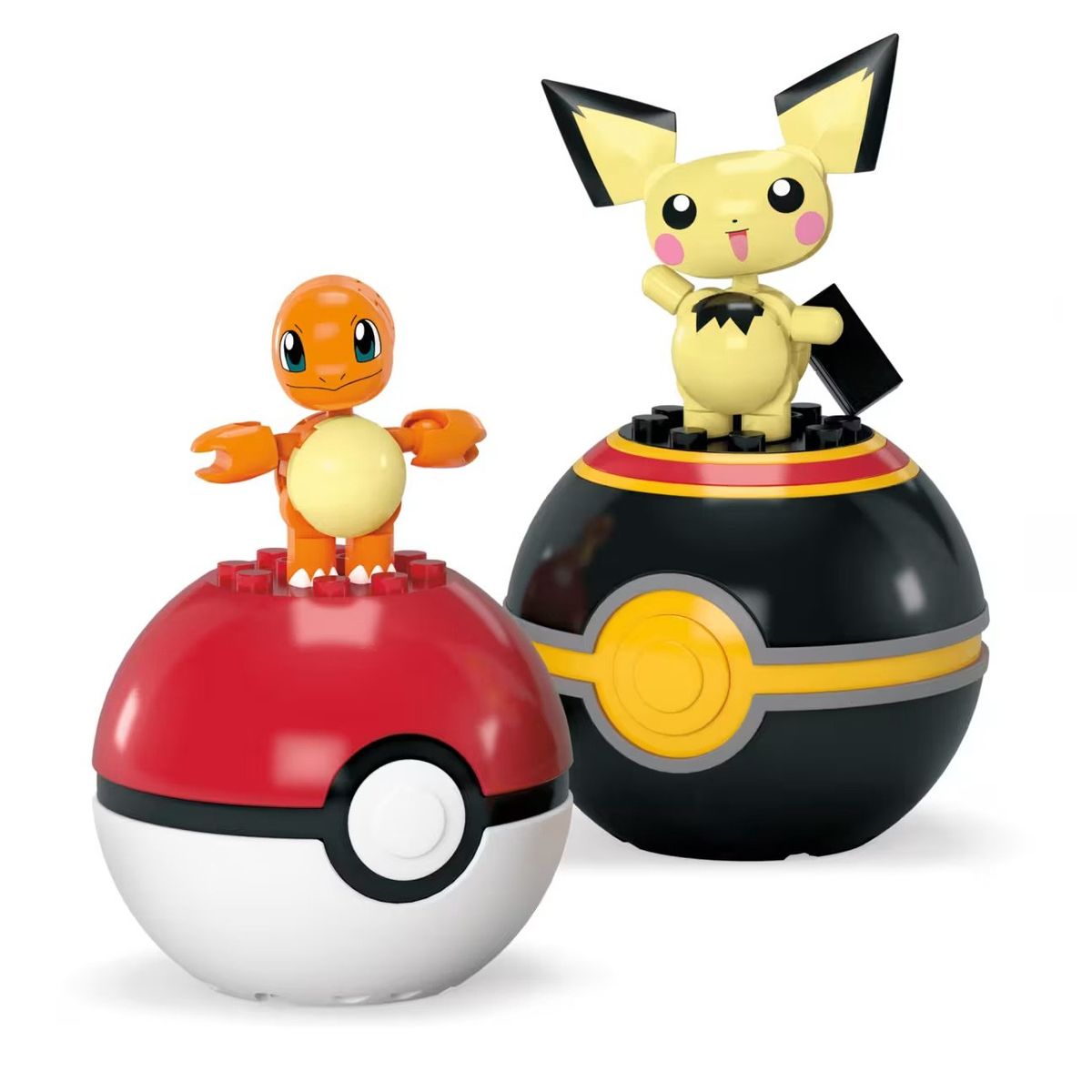 POKEMON - Mega Pokémon Pichu & Charmander con 40 Bloques o piezas