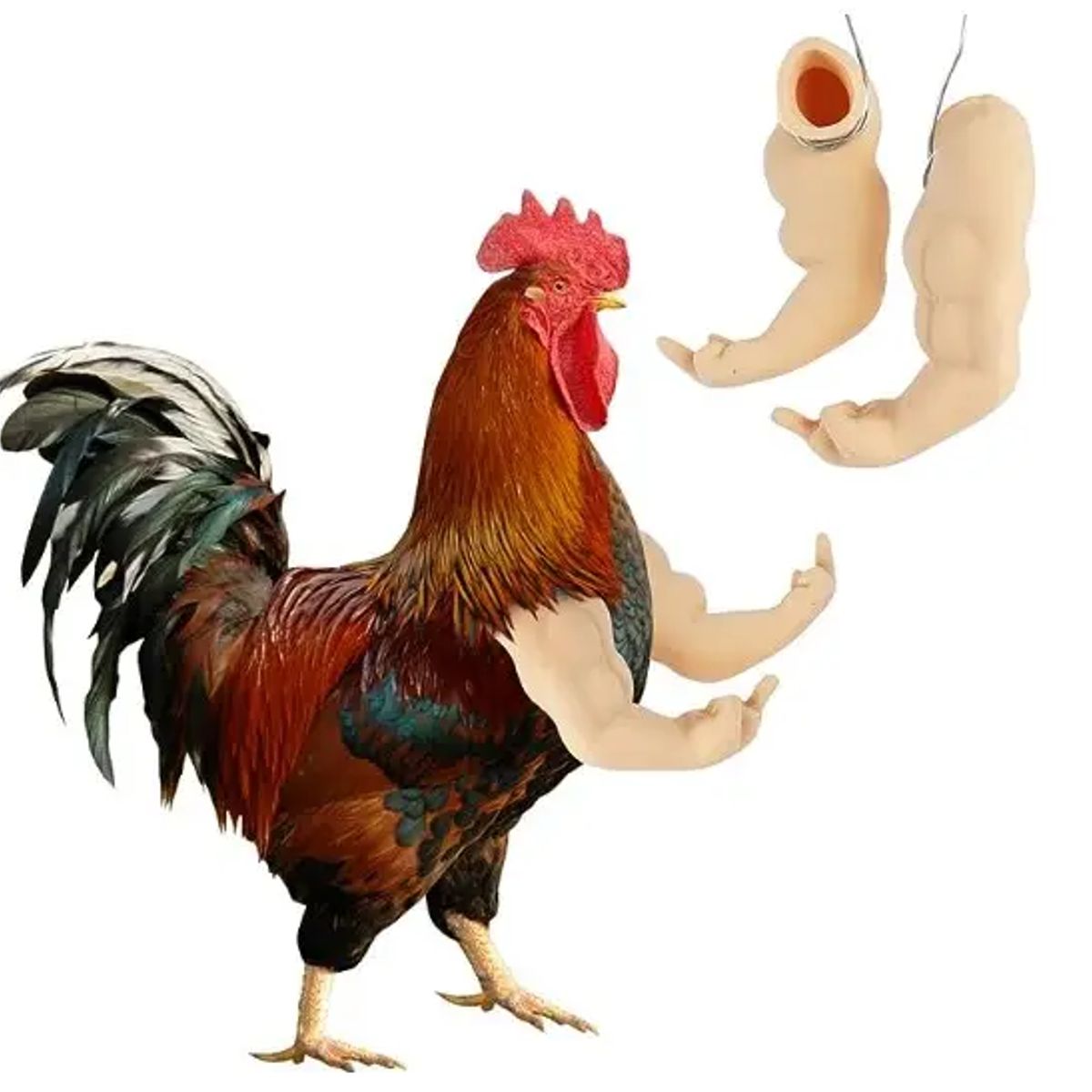 GENERICO - Broma Brazo de Juguete Cosplay Gallo Gallina