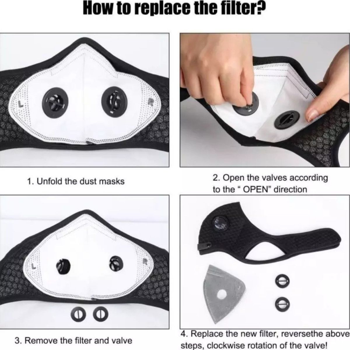 GENERICO - Válvulas para Mascara Deportiva