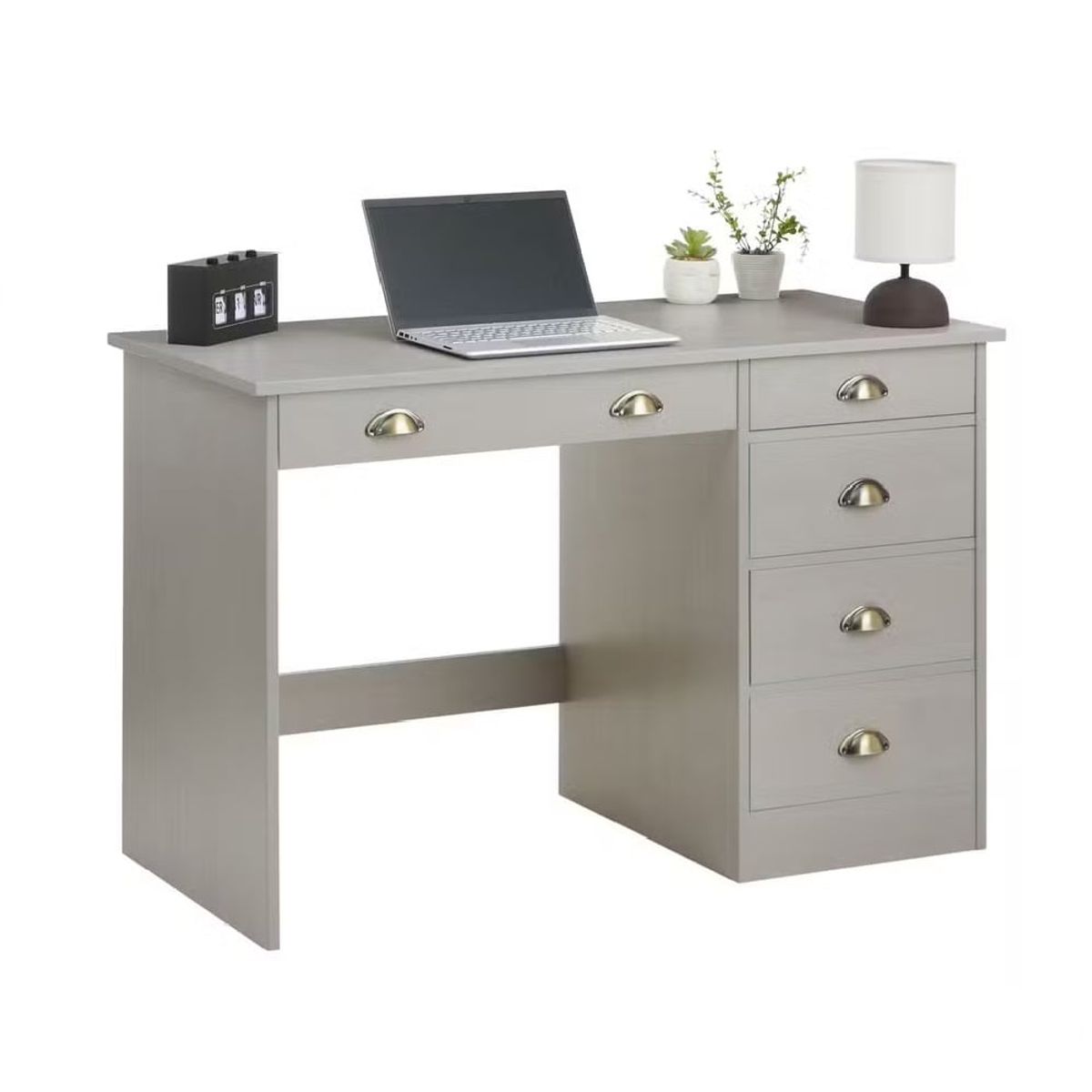 GENERICO - Escritorio Moderno Grolly Gris R&R MUEBLES