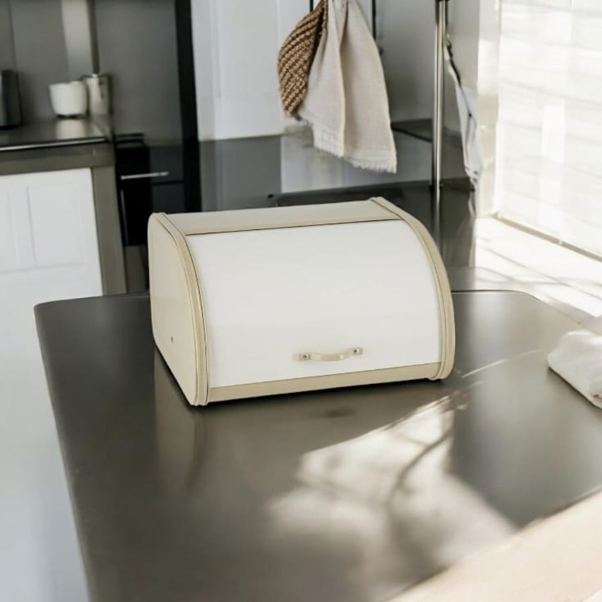 GENERICO - Panera de Acero Inoxidable Japandi - ZalmohadasDecoHome