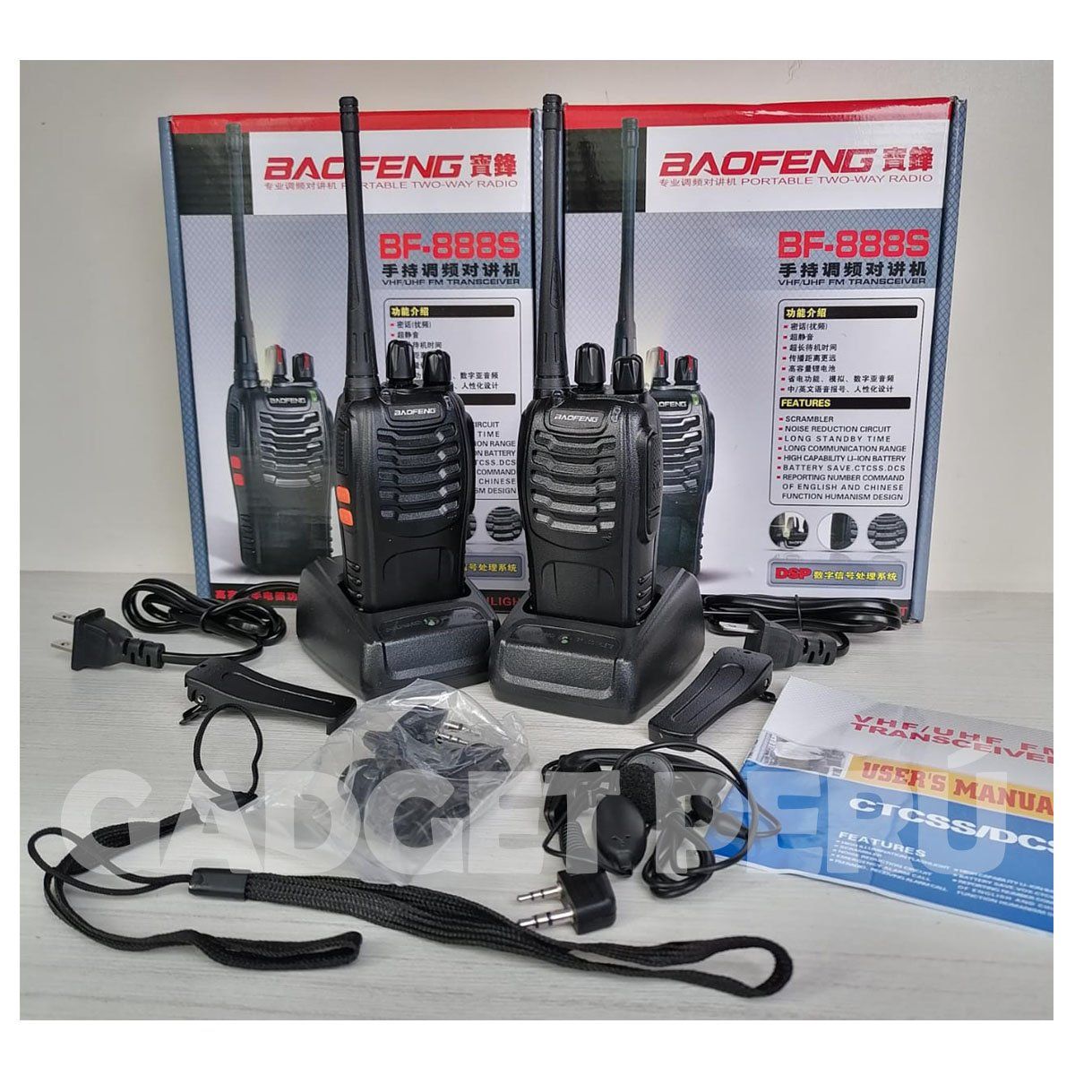 BAOFENG - Radios Walkie Talkie Baofeng Pack x 2 BF888S 16 Canales 3KM