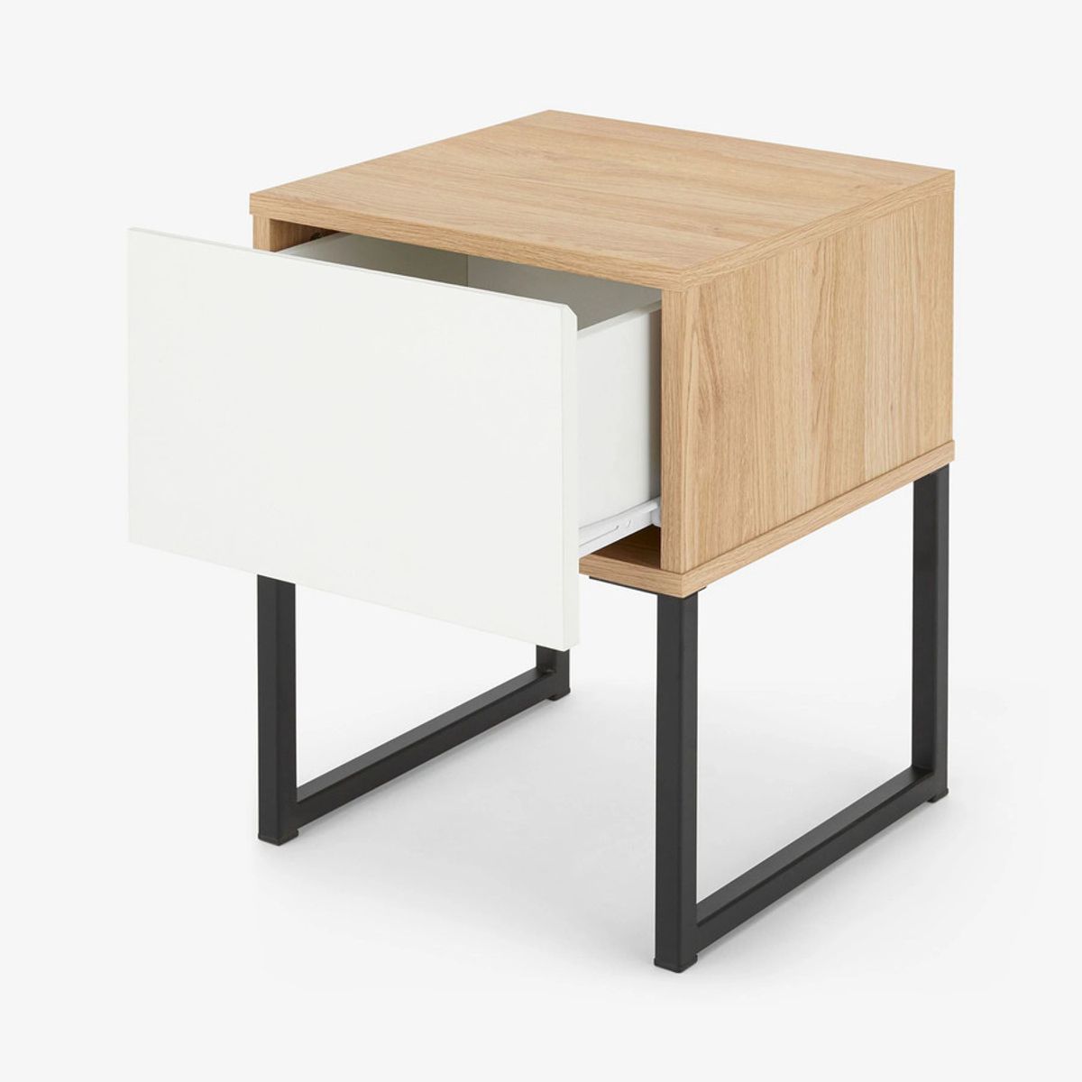 TU MESITA - Mesa de Noche Urban color DunaBlanco TU MESITA 1 cajón