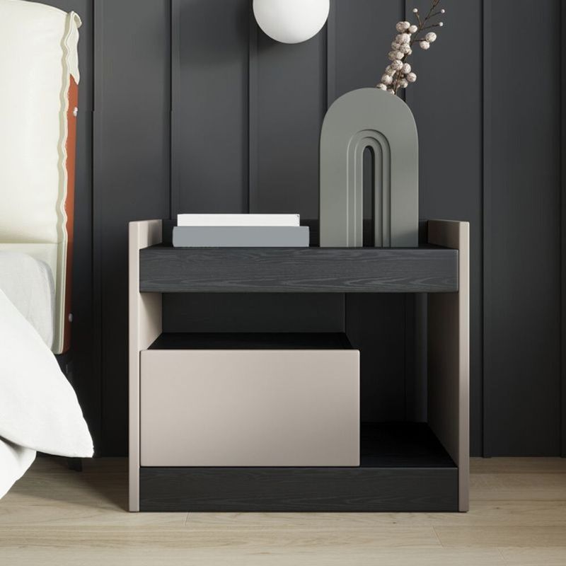 TU MESITA - Velador Mesa de Noche Dome Negro