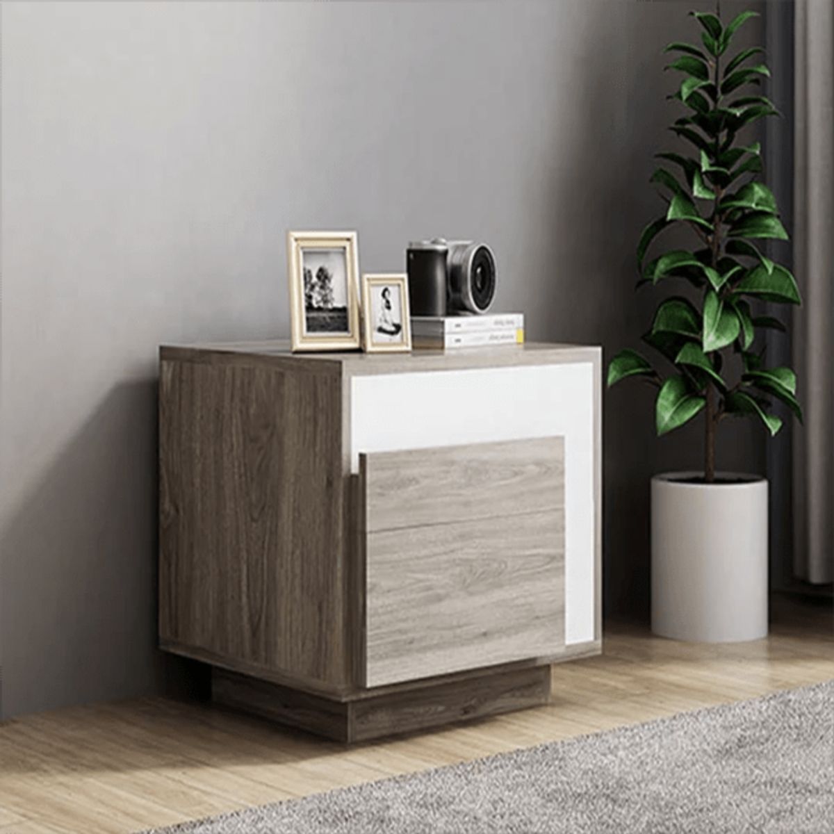 TU MESITA - Velador Moderno Nala 2 Cajones