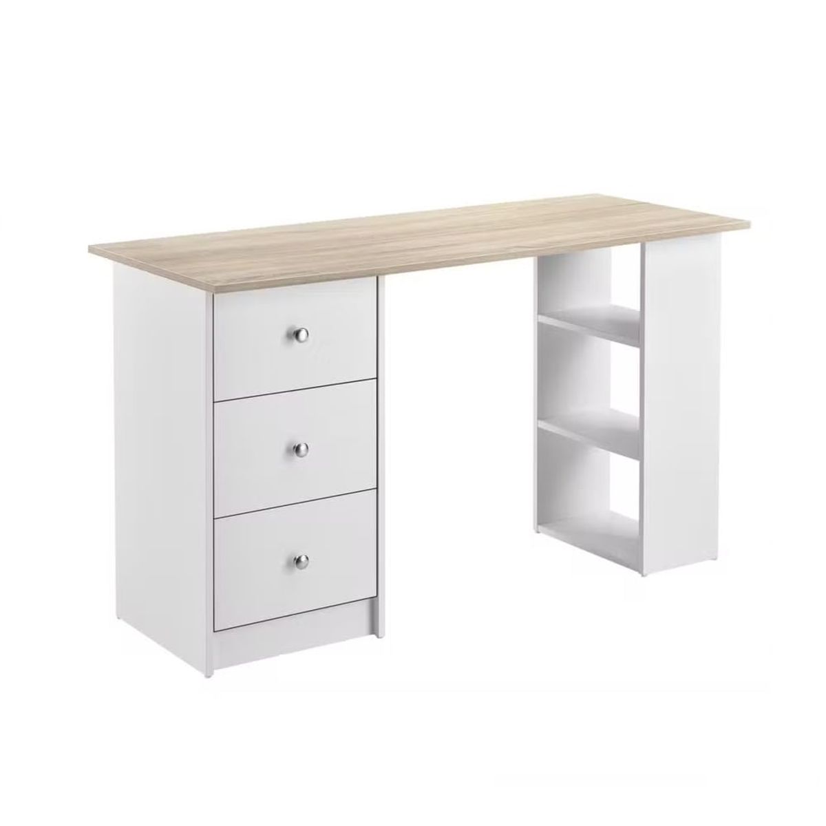 GENERICO - Escritorio Moderno Monique BlancoMarrón Claro R&R MUEBLES