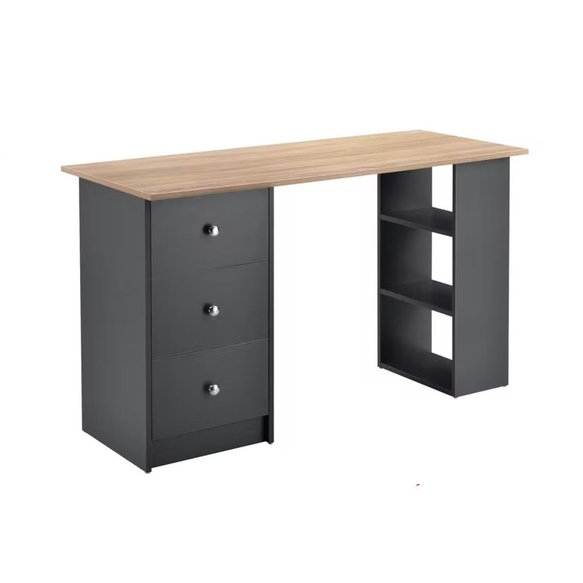 GENERICO - Escritorio Moderno Monique NegroMarrón Claro R&R MUEBLES