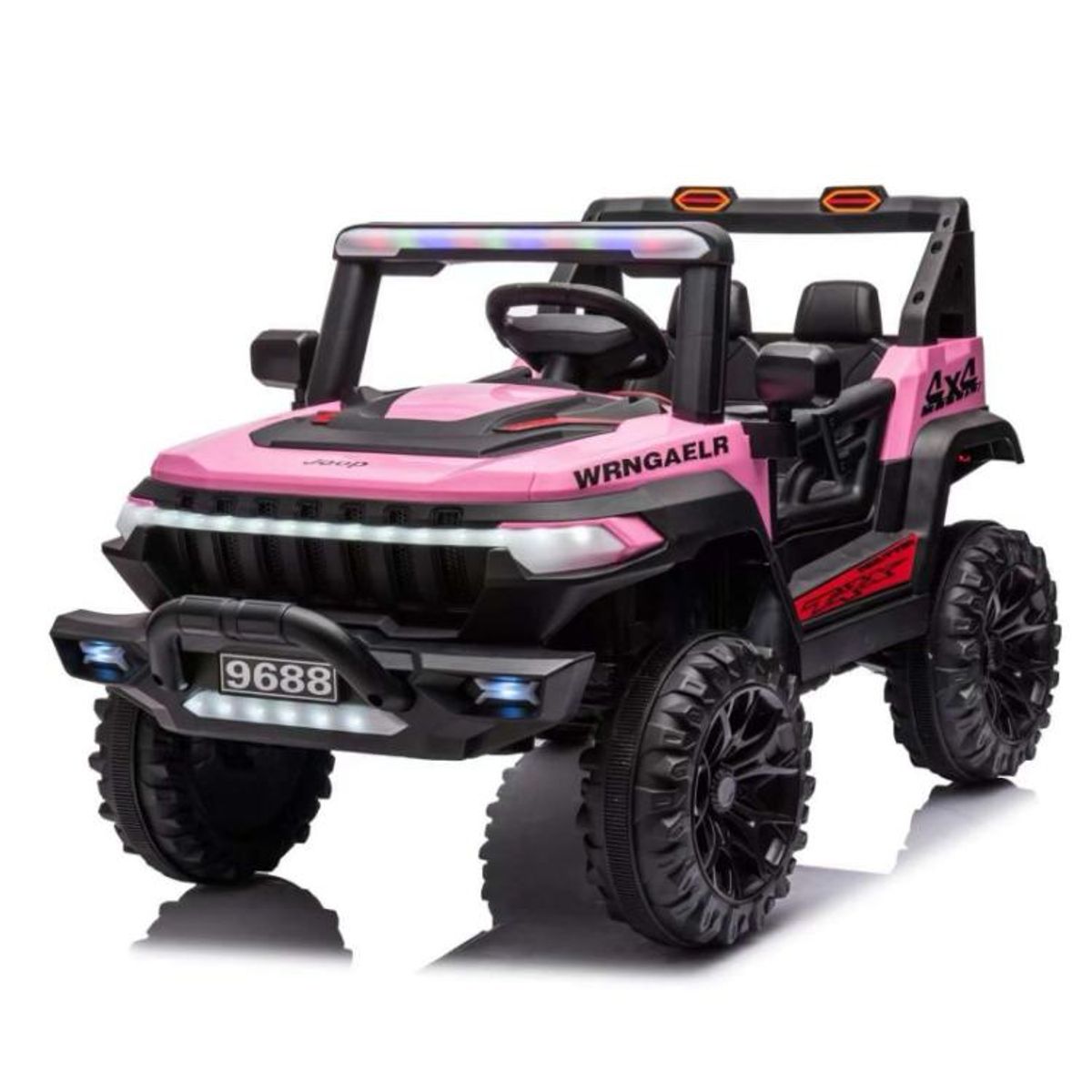GENERICO - Carro Jeep rosado a batería para niñas 6V
