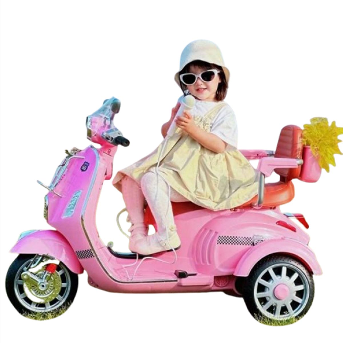 GENERICO - Moto Bonni Rosada a batería para niñas 12V