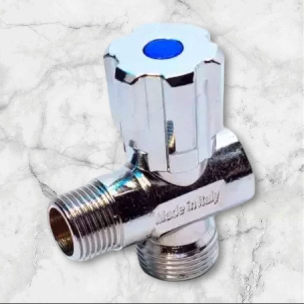 GENERICO - Válvula Doble para conectar lavadora y Caño conexión a la pared, bronce cromado