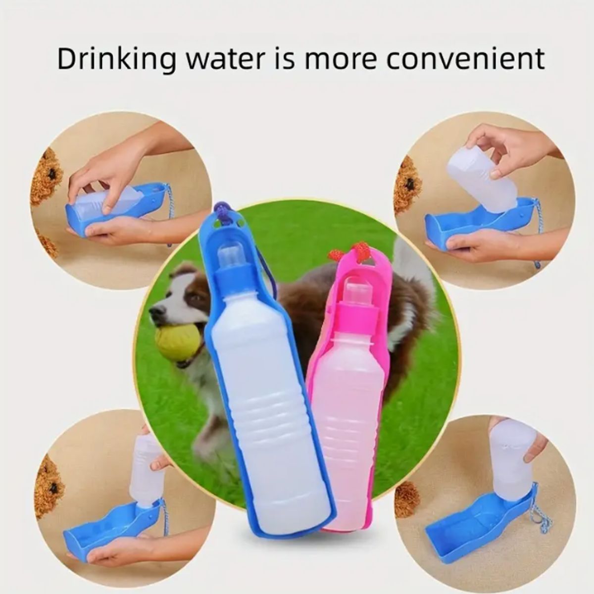 GENERICO - BEBEDERO PARA MASCOTAS 500 ML