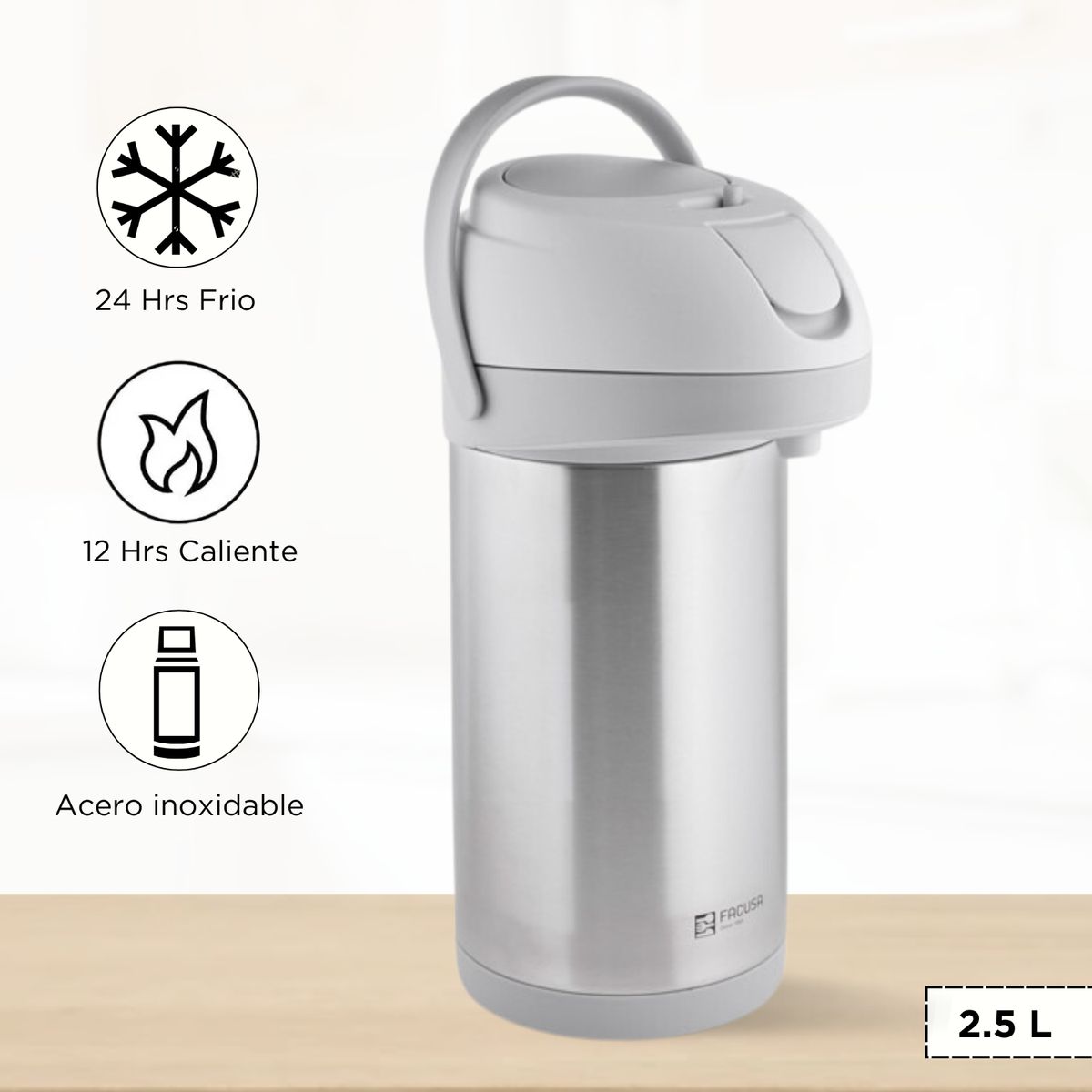 FACUSA - Termo Sifon Elegant Facusa 2.5 L