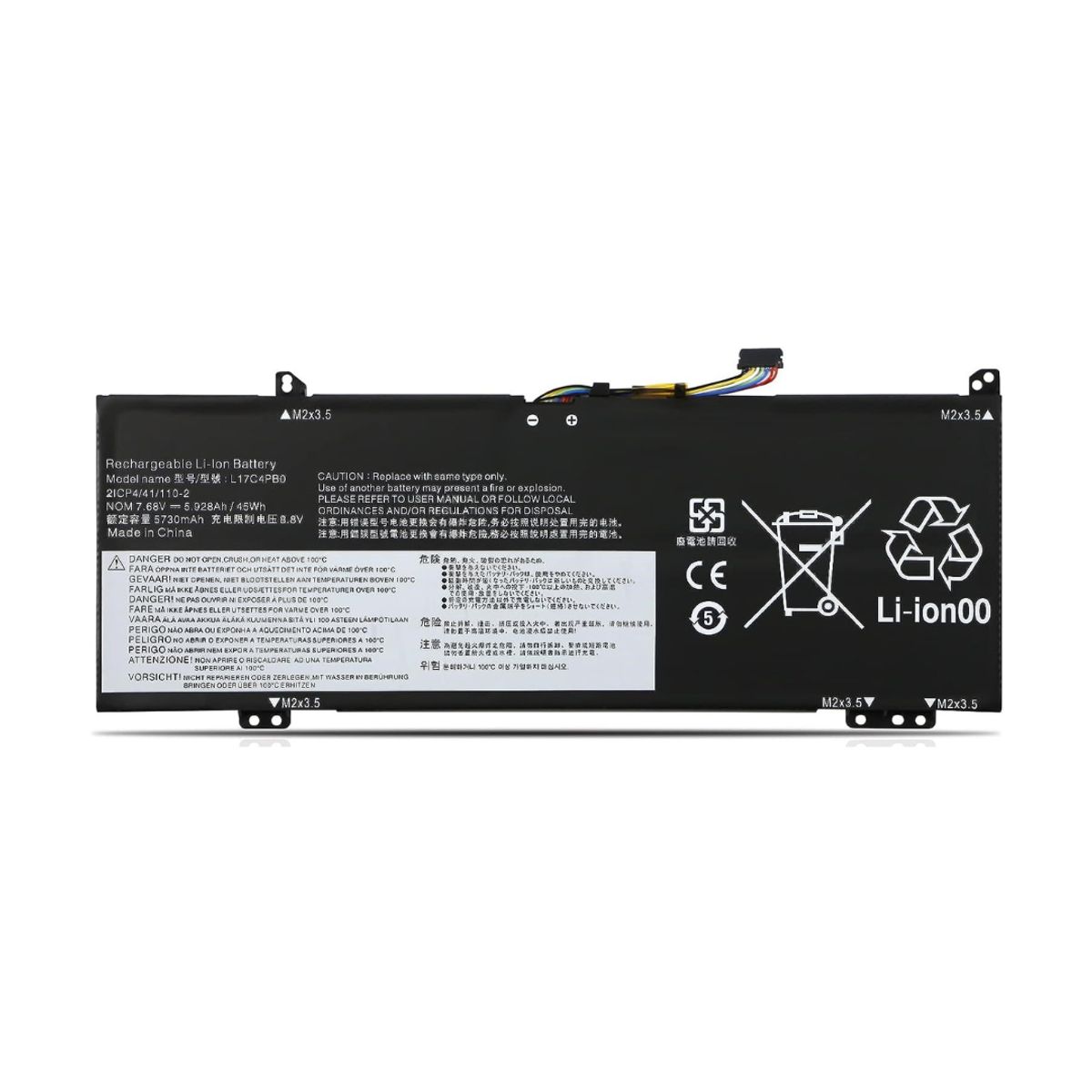 OEM - Batería para Laptop Lenovo L17C4PB0. FLEX 6 14. Flex 6-14IKB. FLEX 6-141KB.