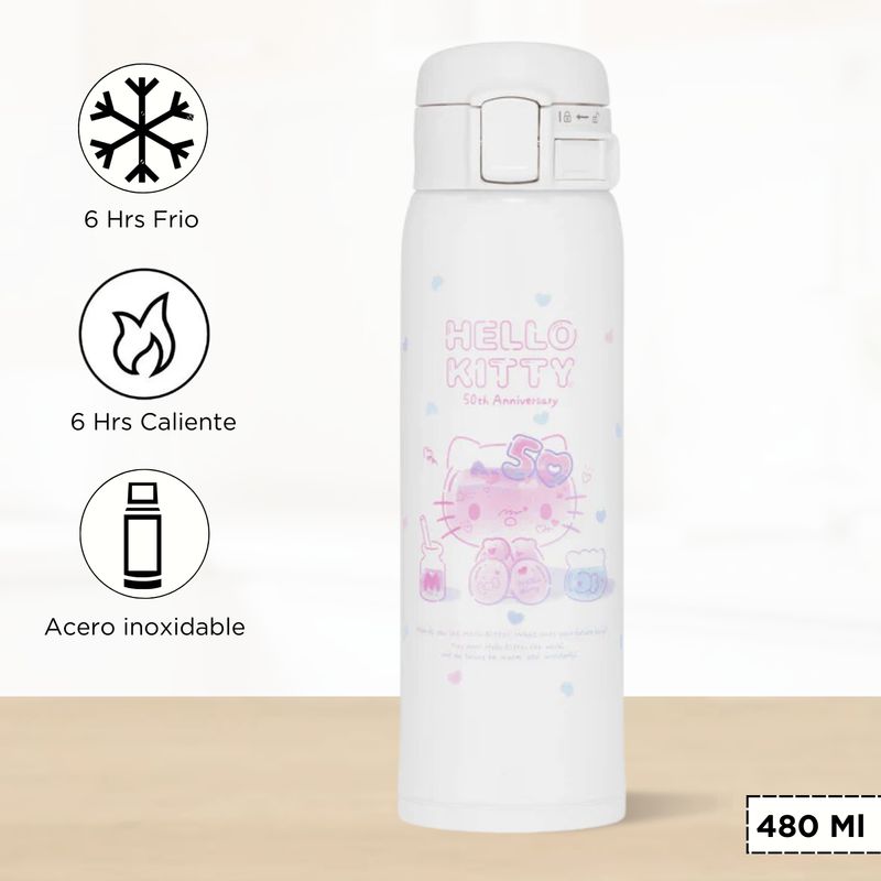 ZOJIRUSHI - Termo de Bebida Hello Kitty Zojirushi Blanco 480 ml
