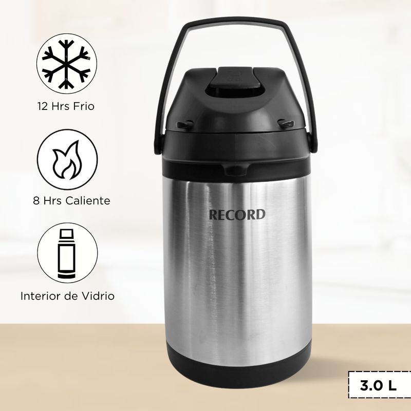 RECORD - Termo Sifon de Acero Record 3.0 L