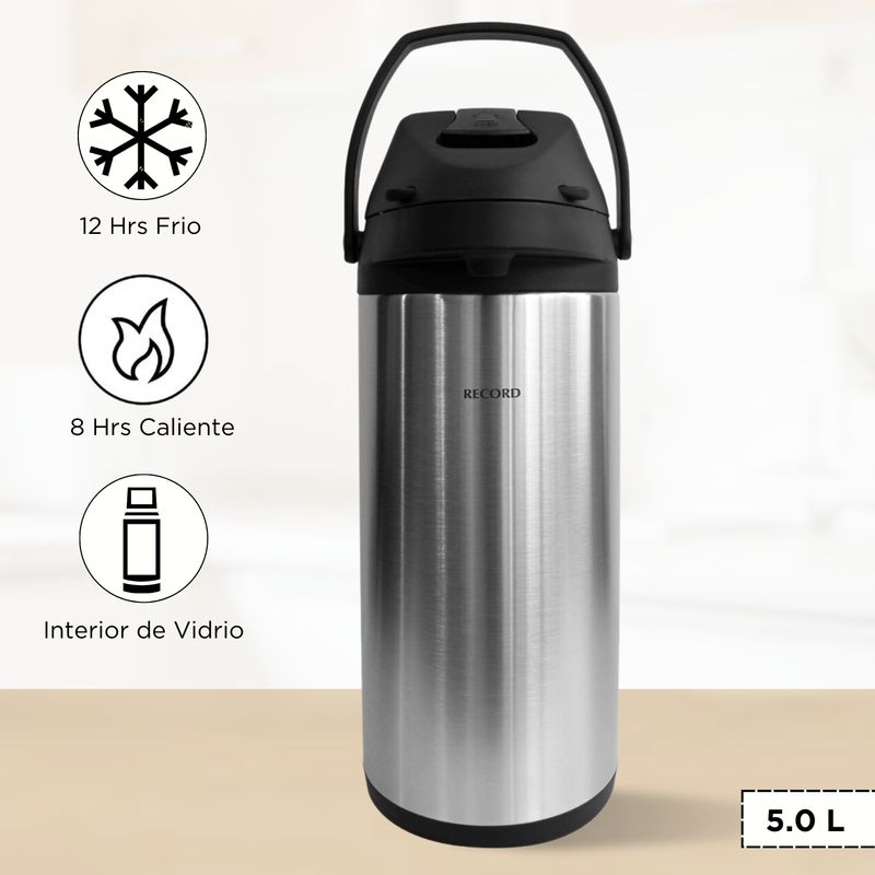 RECORD - Termo Sifon de Acero Record 5.0 L