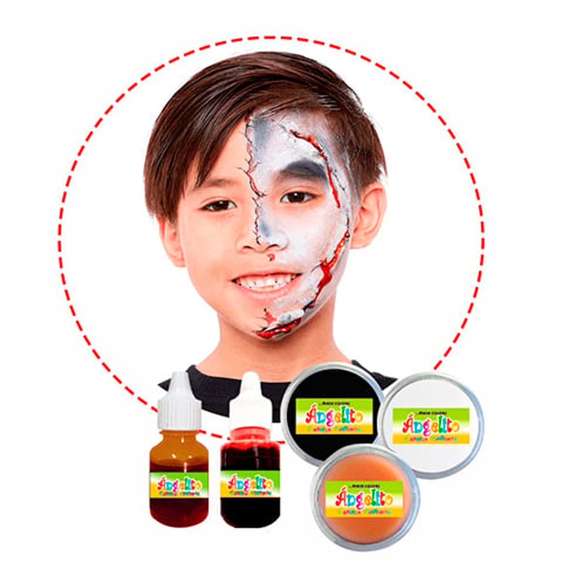 MASK COLORS - Set  Maquillaje artístico Halloween, Teatro_123