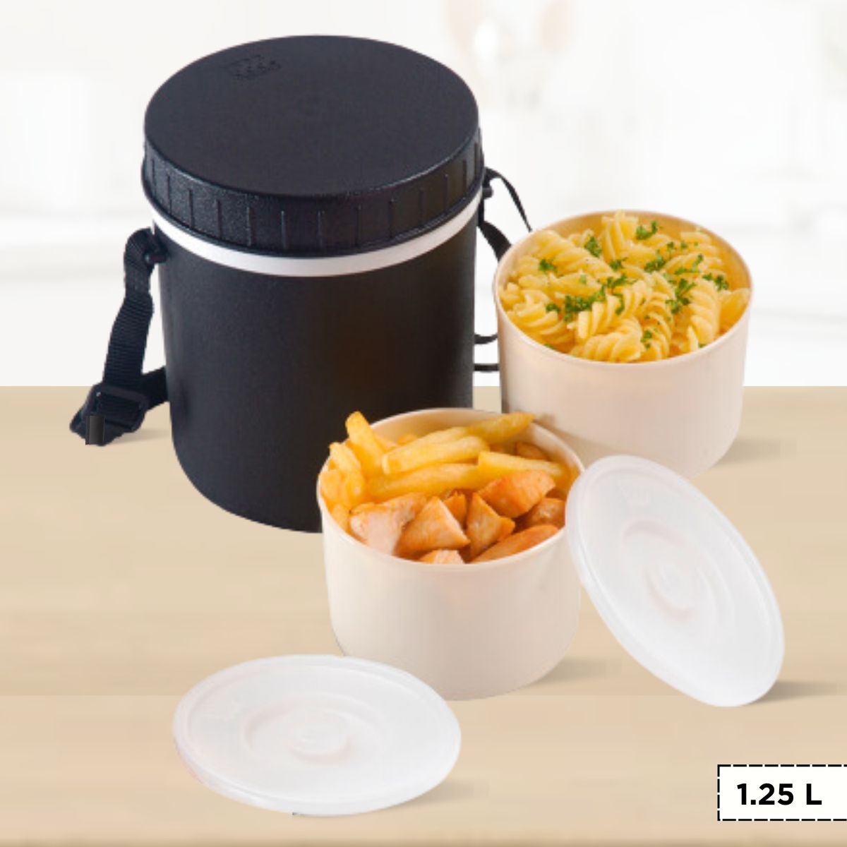 POLIMES - Termo de Comida Dos Divisiones Termolunch 1.25 L