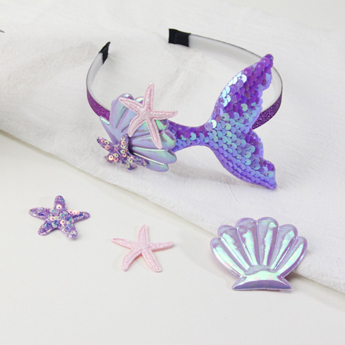 GENERICO - VINCHA DE NIÑA BEBE  LAZO DE SIRENITA - SIRENA