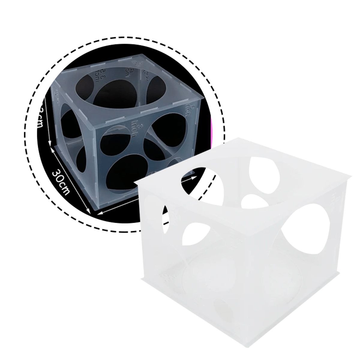 GENERICO - Calibrador de globos plástico  para una decoración perfecta