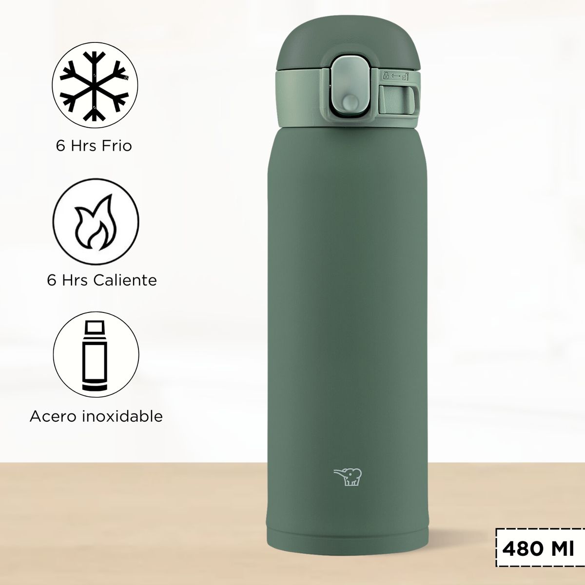 ZOJIRUSHI - Termo de Bebida Baby Mug Zojirushi Verde 480 Ml