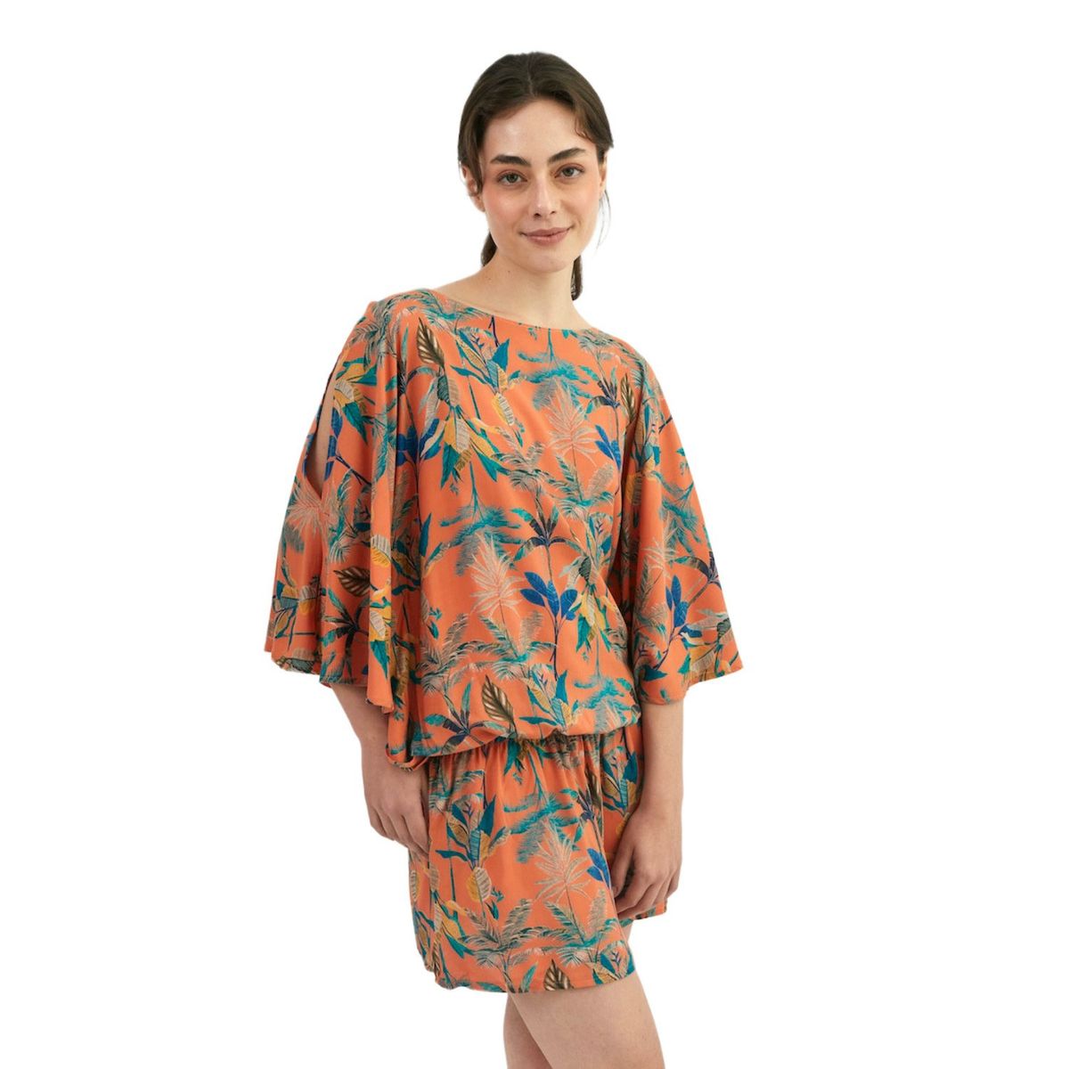 PERMUTA - SALIDA DE PLAYA CORTA MUJER MAREA ALTA PEACH PERMUTA