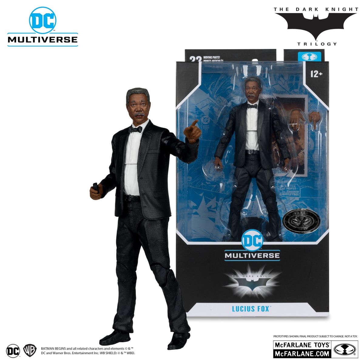 MCFARLANE - LUCIUS FOX BATMAN BEGINS MCFARLANE  PLATINUM EDITION