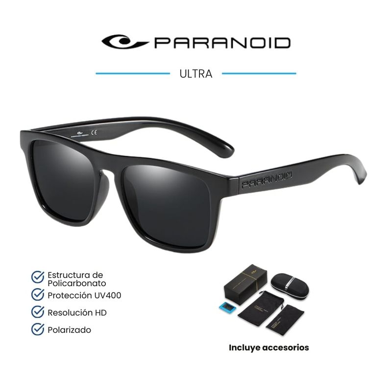 GENERICO - Lentes de Sol PARANOID Ultra - Polarizados - UV400 - Brillo