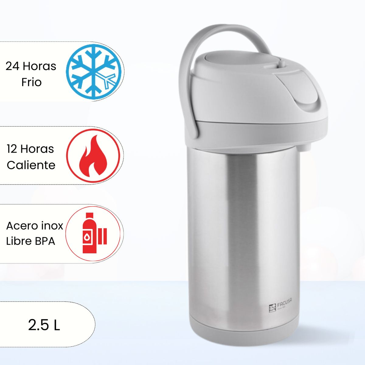 FACUSA - Termo Sifon Elegant Facusa 2.5 L