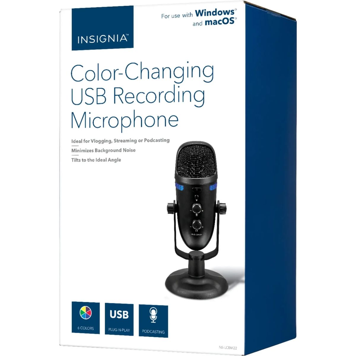 INSIGNIA - Micrófono Omnidirectional Insignia USB